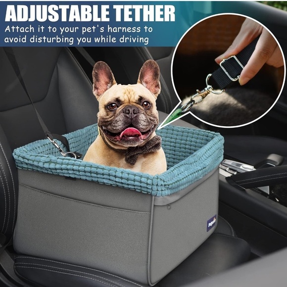 Petprsco Pet Car Seat for Small Dogs & Cats 20lbs - Picture 3 of 10
